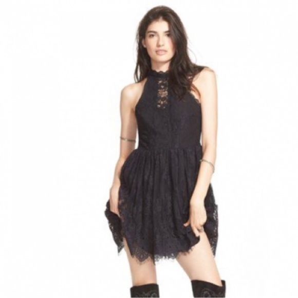 FREE PEOPLE VERUSHKA LACE MINI DRESS    NWT - Picture 1 of 10